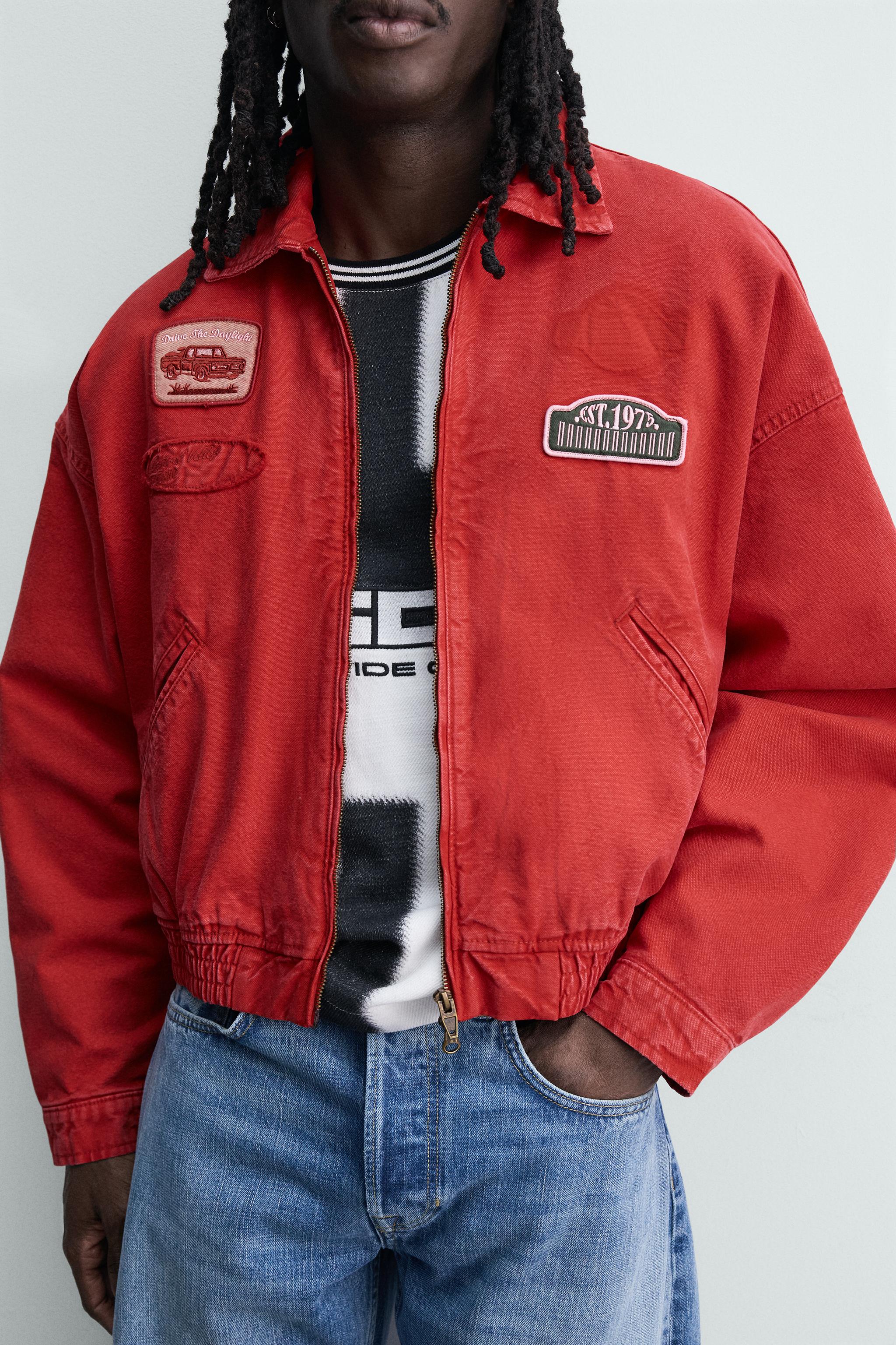 BLOUSON COUPE CARRÉE À PIÈCES